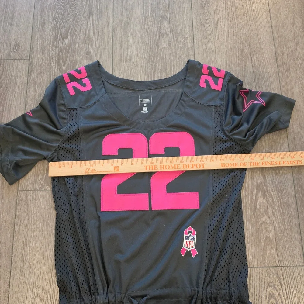 Nike Dallas Cowboys Emmitt Smith 22 Jersey Womens Large Pink NFL Breast Cancer - Picture 5 of 8